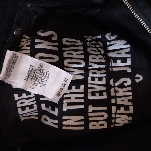 Men's LIKE NEW True Religion Black Rocco Skinny Jeans - Size 32/32 - Picture 8 of 9